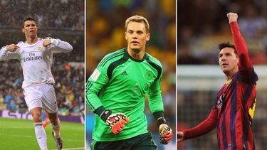 americateve | Manuel Neuer, cada vez más afianzado como el mejor arquero del mundo y pilar de la selección alemana campeona mundial, será el encargado de tratar de romper el monopolio de Cristiano Ronaldo y Lionel Messi en el Balón de Oro.