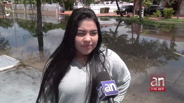 calles del east de hialeah llevan mas de 48 horas inundadas creandole caos a los vecinos