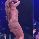 Shakira se bajó de la tarima para evitar que fans grabaran debajo de su falda, pero fue muy tarde (VIDEO)