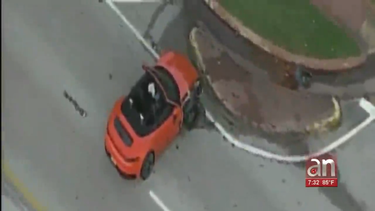 choque entre un mustang un audi y un porsche en miami beach termina con un muerto y varios heridos