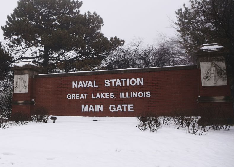 ARCHIVO – La estación naval Great Lakes, el 24 de enero de 2020, en Illinois. (Joe Lewnard/Daily Herald vía AP, Archivo)