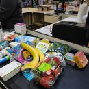 Un conjunto de productos en un supermercado en Baltimore, Maryland, el 10 de noviembre del 2025. (AP foto/Stephanie Scarbrough)