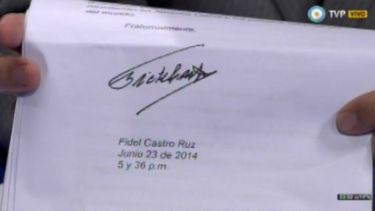 Fidel Castro le escribió una carta a Diego Maradona