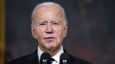 El presidente estadounidense Joe Biden habla el martes 10 de octubre de 2023 en la Casa Blanca, Washington, sobre la guerra entre Israel y Hamas. (AP Foto/Evan Vucci)