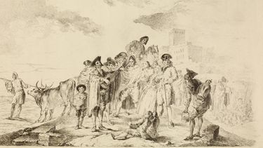 americateve | Un dibujo de Francisco de Goya, "El guitarrista ciego", de 1788, una de las piezas del famoso pintor espa&ntilde;ol que integra una exhibici&oacute;n en el Museo de Arte de Nuevo M&eacute;xico. La exhibici&oacute;n titulada "Renaissance to