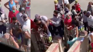 video: policias en santiago de cuba quedan captados estrangulando y golpeando a un hombre