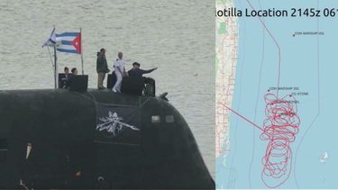 submarino nuclear ruso es detectado frente a las costas de florida tras salir de la habana