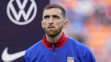 ARCHIVO - El arquero estadounidense Matt Turner previo al partido amistoso contra Nueva Zelanda, el martes 10 de septiembre de 2024, en Cincinnati. (AP Foto/Jeff Dean)