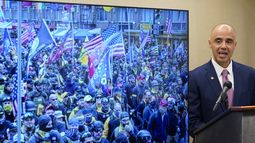 El fiscal federal para el Distrito de Columbia, Matthew Graves, habla sobre el asalto al Capitolio federal durante una presentación previa al tercer aniversario del hecho, el jueves 4 de enero de 2024, en Washington. (AP Foto/Susan Walsh)
