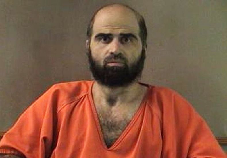 Nidal Hasan, ex psiquiatra del ejército y el tirador de la matanza en Fort Hood. Foto sin fecha, entregada por la policía del condado Bell. (Policía del condado Bell via AP)
