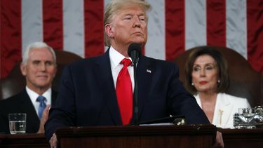 Trump pregona bienestar económico en Estado de la Unión