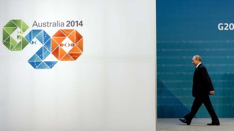 El presidente ruso no estará en el almuerzo oficial de clausura de la reunión celebrada en Australia. "Se irá cuando todo el trabajo se haya completado", señaló su vocero. Cuestionan su accionar en Ucrania.