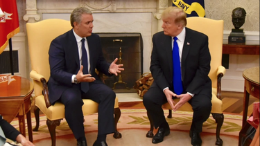 trump recibio a duque y lanzo una advertencia a maduro: comete un terrible error al bloquear la ayuda humanitaria