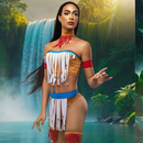 Pollito Tropical sorprende con su disfraz de Pocahontas y causa furor en redes sociales