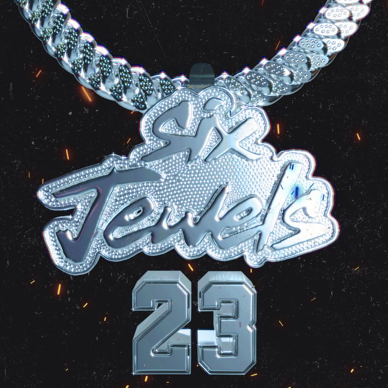En esta portada proporcionada por Warner Music México, Six Jewels 23 de Yng Lvcas. (Warner Music México vía AP)