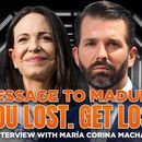 Donald Trump Jr. entrevista a la líder opositora venezolana María Corina Machado tras la revocación de licencias petroleras