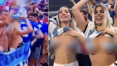 las fanaticas argentinas que hicieron topless en la final del mundial se escaparon y evitaron la carcel