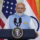 El primer ministro indio Narendra Modi habla en una conferencia de prensa conjunta con el presidente estadounidense Joe Biden en la Casa Blanca, en Washington, el jueves 22 de junio de 2023. (AP Foto/Jacquelyn Martin)