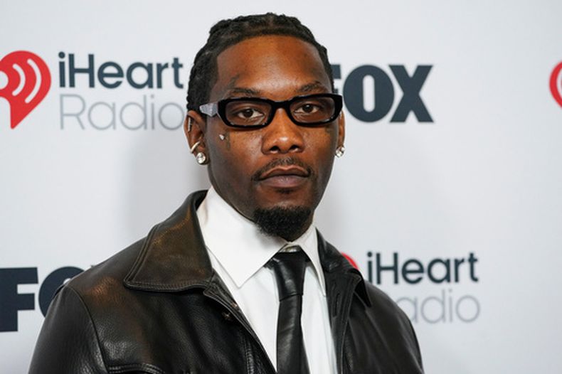 ARCHIVO - Offset llega a los premios iHeartRadio Music Awards, el 17 de marzo de 2025, en el Dolby Theatre de Los Ángeles. (Foto Jordan Strauss/Invision/AP, archivo)