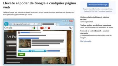 google permite uso de su barra de herramientas en cuba