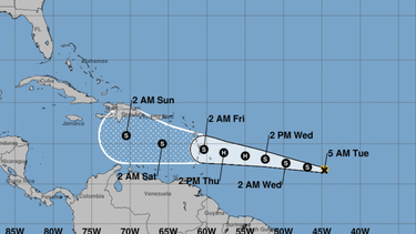 la tormenta tropical brett se fortalece camino del caribe