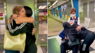 la dura protagoniza emotivo encuentro con su abuela y su mama: estoy muy feliz