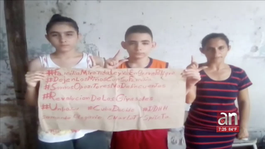 Familia cubana con niños en huelga de hambre tras ser atacados en su casa por represores del gobierno