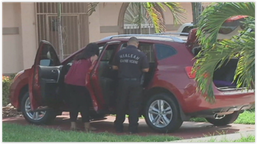 desconocidos vandalizan automoviles en hialeah