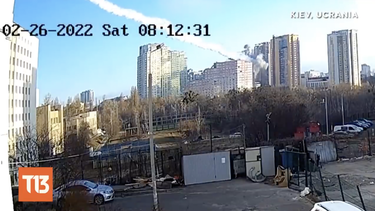 video: un misil impacta en edificio residencial en kiev