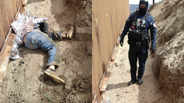 imagenes sensibles: cubano muere intentando cruzar el muro fronterizo entre mexico y estados unidos