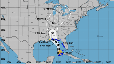 aviso de tormenta tropical para pinar del rio y oeste de la florida