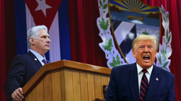 trump afirma que cuba cuelga de un hilo y sugiere que el regimen esta cerca de caer