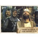 Esta foto proporcionada por el Royal Mail el miércoles 6 de agosto de 2025 muestra una estampilla de Monty Python and the Holy Grail emitida para celebrar el 50.° aniversario de la película. (Royal Mail via AP)