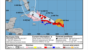 gobierno cubano activa alerta por paso de huracan irma