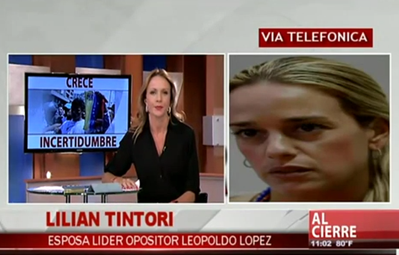 Lilian Tintori, esposa del dirigente nacional de Voluntad Popular, Leopoldo López, fustigó la madrugada de este jueves la decisión que tomará la jueza Adriana López en el caso de su esposo.