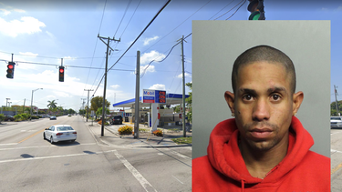 tras las rejas un cubano que agredio a machetazos a un auto en una gasolinera de hialeah