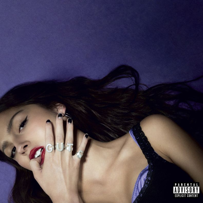 En esta imagen proporcionada por Geffen Records, Guts de Olivia Rodrigo. (Geffen Records vía AP)