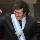 ARCHIVO - El presidente Javier Milei se dirige a los legisladores durante la sesión legislativa inaugural en Buenos Aires, Argentina, el viernes 1 de marzo de 2024. (AP Foto/Natacha Pisarenko, Archivo)