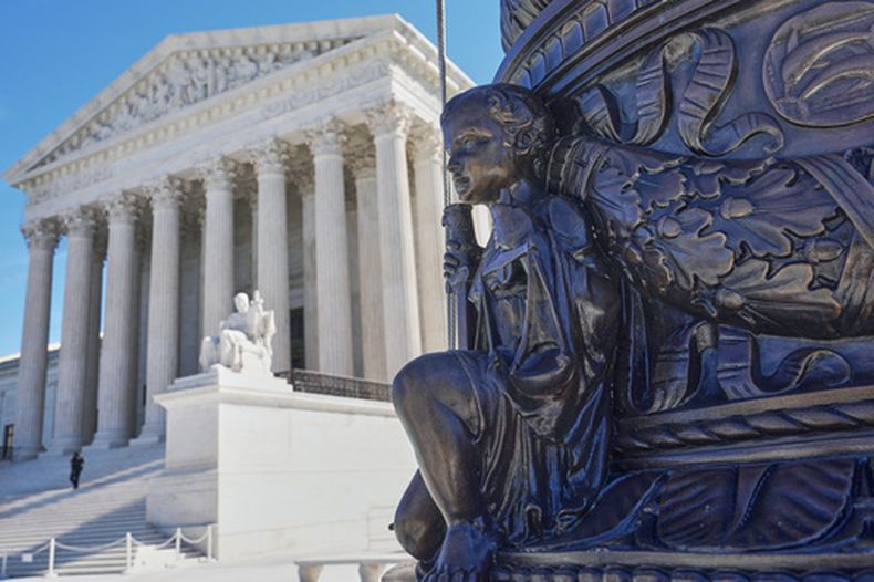 La sede de la Corte Suprema de Estados Unidos en Washington, el 25 de septiembre del 2026. (AP foto/Mariam Zuhaib)