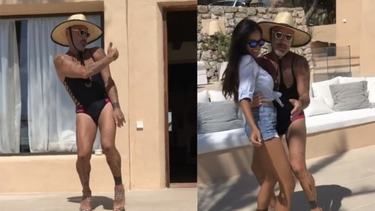 gianluca vacchi recibio comentarios homofobicos por posar en bikini