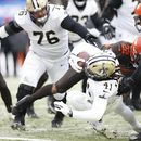 Saints soportan el frío y remontan ante Browns