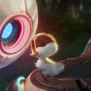 Esta imagen proporcionada por Universal Pictures muestra a Roz, con la voz de Lupita Nyongo, izquierda, y Brightbill, con la voz de Kit Connor, en una escena de Wild Robot de DreamWorks Animation. (DreamWorks Animation/Universal Pictures vía AP)