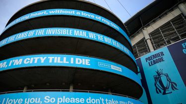 Vista del estadio Etihad del Manchester City previo al partido contra el Real Madrid en la Liga de Campeones femenina, el jueves 1 de octubre de 2026, en Manchester. (AP Foto/Dave Thompson)
