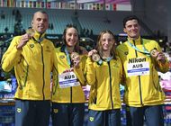 nuevos records de australia y ledecky en mundial de natacion