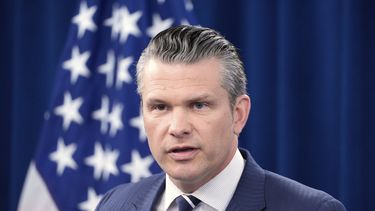 El secretario de defensa estadounidense Pete Hegseth en conferencia de prensa en el Pentágono en Washington, el 22 de junio del 2025. (AP foto/Alex Brandon)