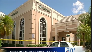 asaltan banco en coral gables