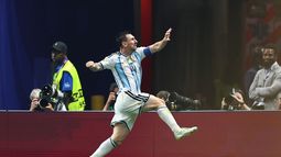 Lionel Messi celebra tras anotar el segundo gol de Argentina en la victoria 3-2 ante Egipto en los octavos de final del Mundial, el martes 7 de julio de 2026, en Atlanta. (AP Foto/Colin Hubbard) Lionel Messi celebra tras anotar el segundo gol de Argentina en la victoria 3-2 ante Egipto en los octavos de final del Mundial, el martes 7 de julio de 2026, en Atlanta. (AP Foto/Colin Hubbard)