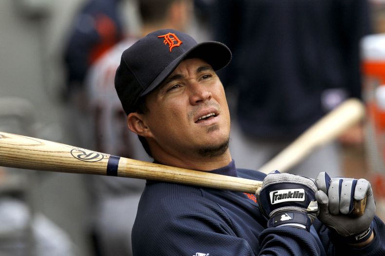 Foto de archivo del 14 de septiembre de 2011 que muestra al ex pelotero Magglio Ord&oacute;&ntilde;ez, quien el domingo se impuso en las elecciones para alcalde en la ciudad de Sotillo, Venezuela. (Foto de AP/Charles Rex Arbogast, archivo)