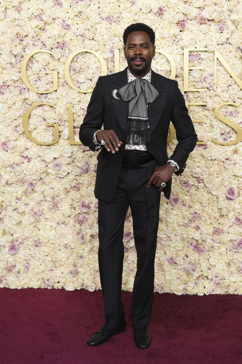 Colman Domingo llega a la 82ª edición de los Globos de Oro el domingo 5 de enero de 2025 en el Beverly Hilton de Beverly Hills, California. (Foto Jordan Strauss/Invision/AP)