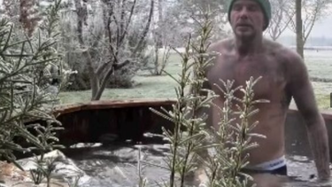 david beckham se preparo a temperatura bajo cero para ser padrino de bodas de marc anthony (video)
